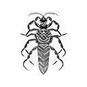 A scorpion black art design tattoo design idea
