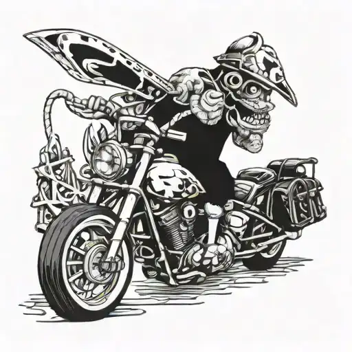 One piece Chopper eating tattoo design idea