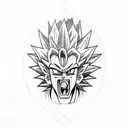 saiyan tattoo design idea
