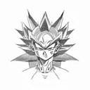saiyan tattoo design idea