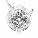 saiyan tattoo design idea