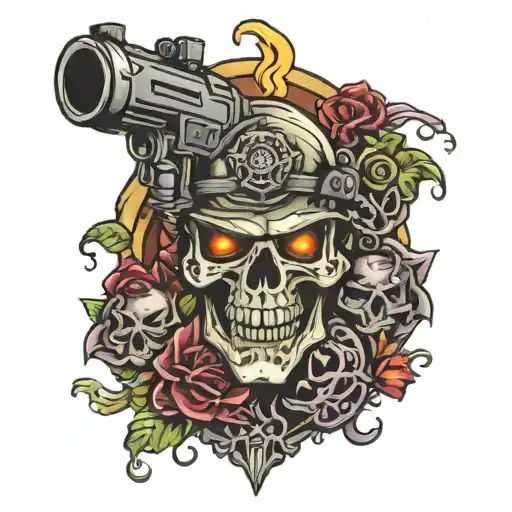 black ops zombies tattoo design idea