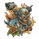 black ops zombies tattoo design idea