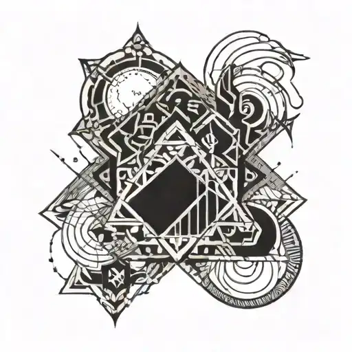 perfectly misaligned tattoo design idea