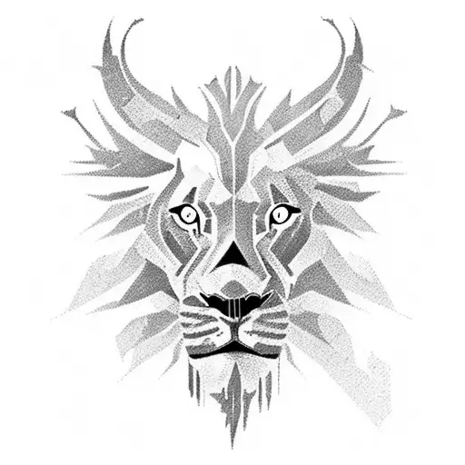 Babylon  lion tattoo design idea