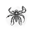 A Scorpion on a brick wall tattoo design idea
