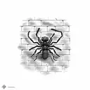 A real Scorpion on a brick wall tattoo design idea