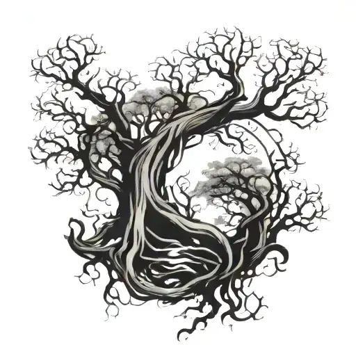 a tattoo sleeve, that i can add onto and grow as life goes on, like a tree growing roots  tattoo design idea