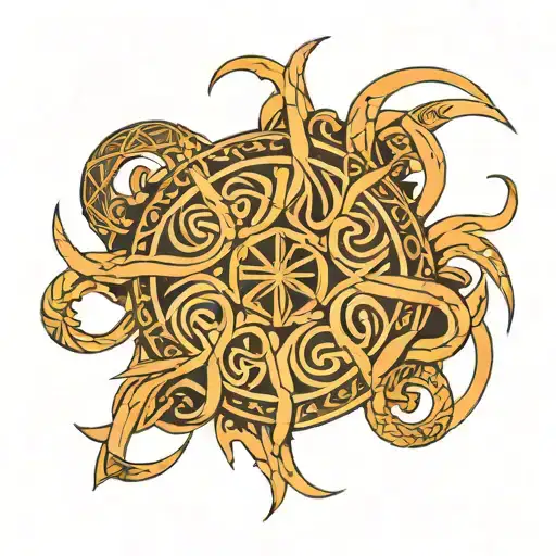 tribal viking tattoo celtic bold lines knots norses geometric repetitive patterns harmonic simetric minimalist ancient  tattoo design idea