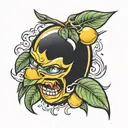 mango destruction tattoo design idea