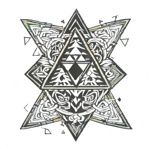 triangle strips  tattoo design idea