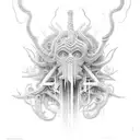 nyarlathotep  tattoo design idea