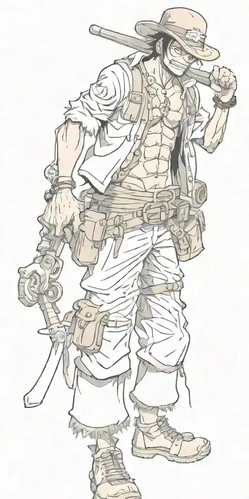 one piece tattoo design idea