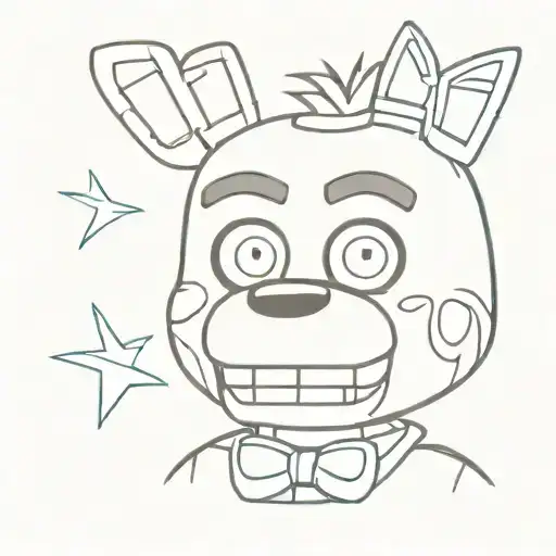 five nights at freddy's tattoo design idea