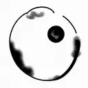 a Moon and a cloud tattoo design idea