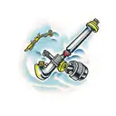 pipe wrench  tattoo design idea