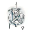 pipe wrench  tattoo design idea