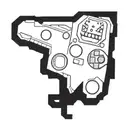 A pixelated video game controller intertwined with a camera lens, surrounded by cartoon characters tattoo design idea