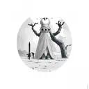 alone lonely sad tattoo design idea