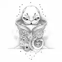 alone lonely sad tattoo design idea