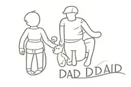 dad memorial tattoo design idea
