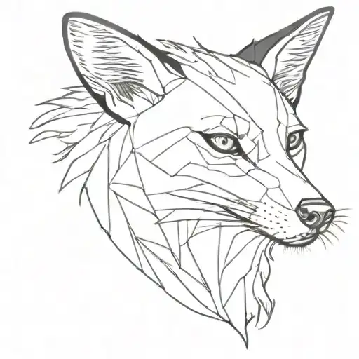 Jackal tattoo design idea