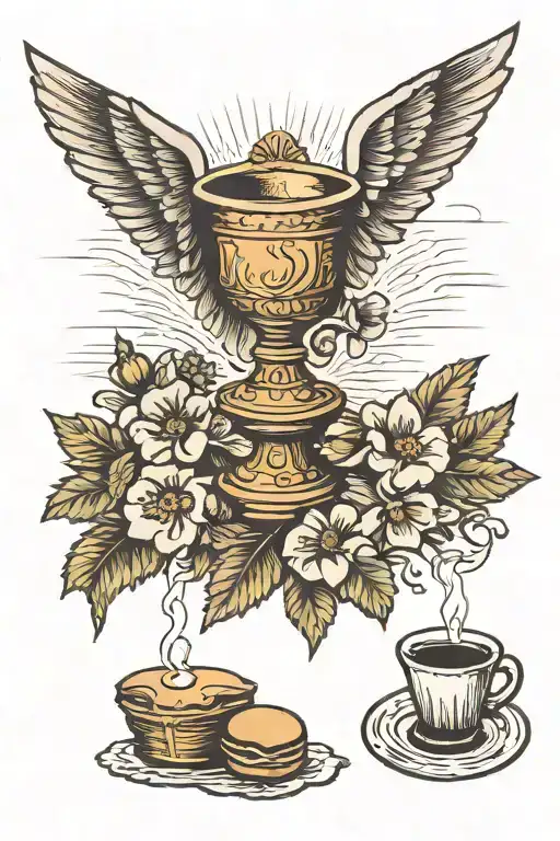 communion tattoo design idea