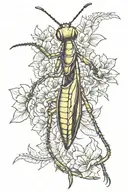 mantis tattoo design idea