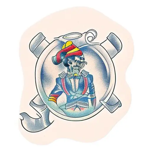 sol playa arena alcochol tattoo design idea