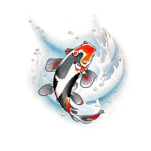 Koi Fish tattoo design idea