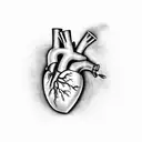 Crying Heart tattoo design idea