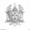 scottish cross irish  tattoo design idea