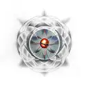 hydrogen atom  tattoo design idea