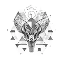 Cosmic exploration tattoo design idea