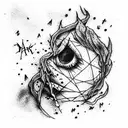 Dark Harry Potter tattoo design idea