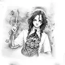 Dark Harry Potter tattoo design idea