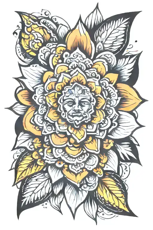 Mandela design tattoo design idea