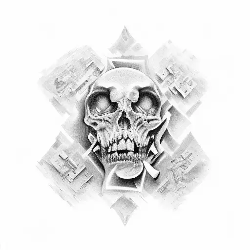 The numbers 13, 33, 42, 57, 68, and 19 on a piece of paper tattoo design idea