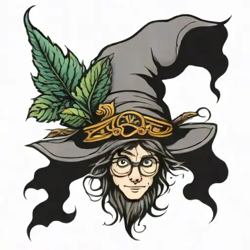 Harry Potter hat with Cornish elf tattoo design idea