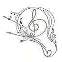 music lover   tattoo design idea
