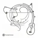 music lover   tattoo design idea