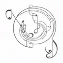 music lover   tattoo design idea