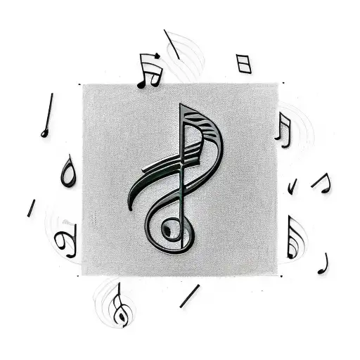 Combine the Nike logo with a music note to represent the client's love for both tattoo design idea