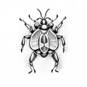 gothic window beetle tattoo tattoo design idea