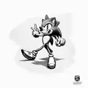 sonic the hedgehog  tattoo design idea