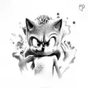 sonic the hedgehog  tattoo design idea