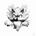 sonic the hedgehog  tattoo design idea