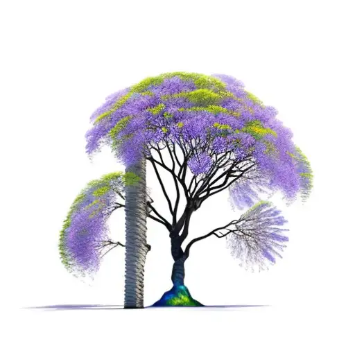 jacaranda tree tattoo