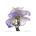 jacaranda tree tattoo design idea