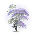 jacaranda tree tattoo design idea
